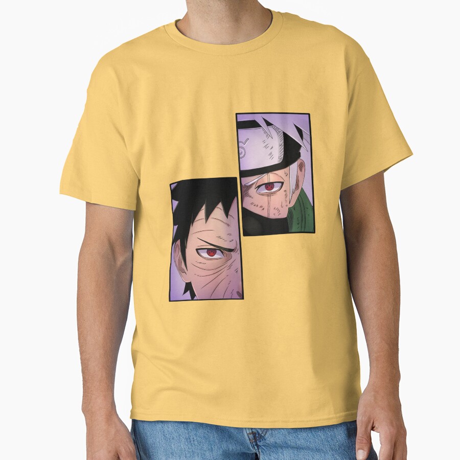 Doodle Duo Kakashi & Obito T-shirt - Image 6