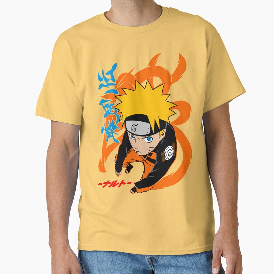 Orange Uzumaki Naruto T-shirt - Image 6