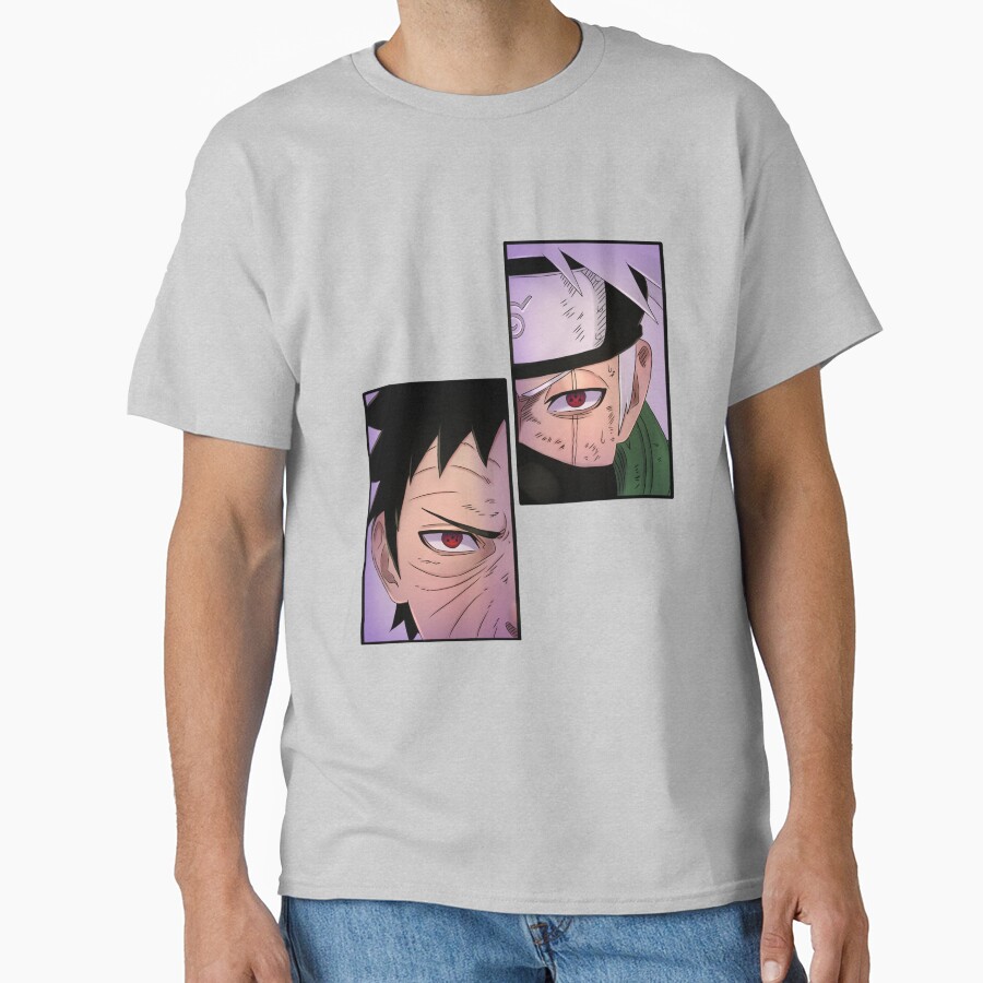 Doodle Duo Kakashi & Obito T-shirt - Image 3