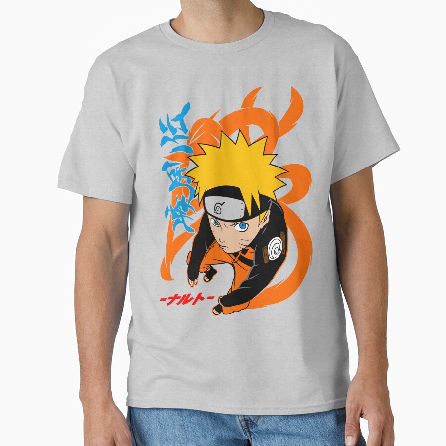 Orange Uzumaki Naruto T-shirt - Image 3