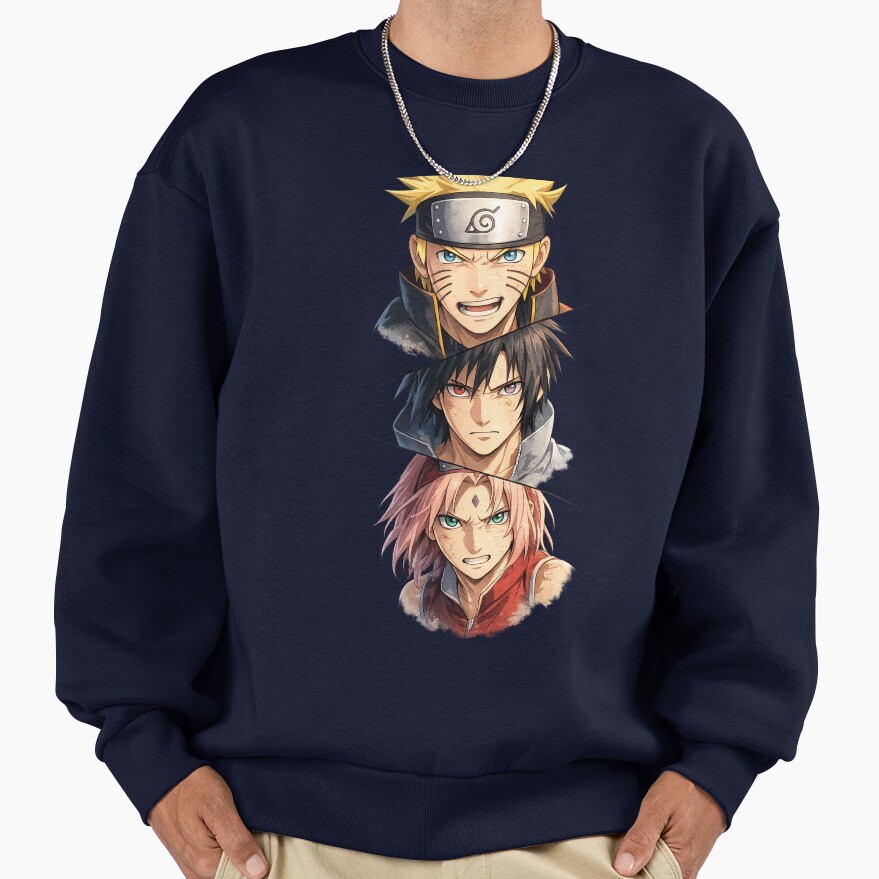 Team 7 Ninja Trio Naruto Sasuke Sakura Sweatshirt - Image 5