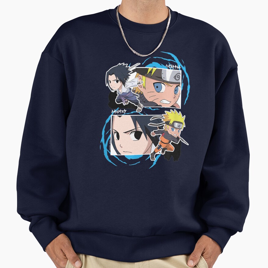 Special Eyes Ninjas Naruto And Sasuke Sweatshirt - Image 5