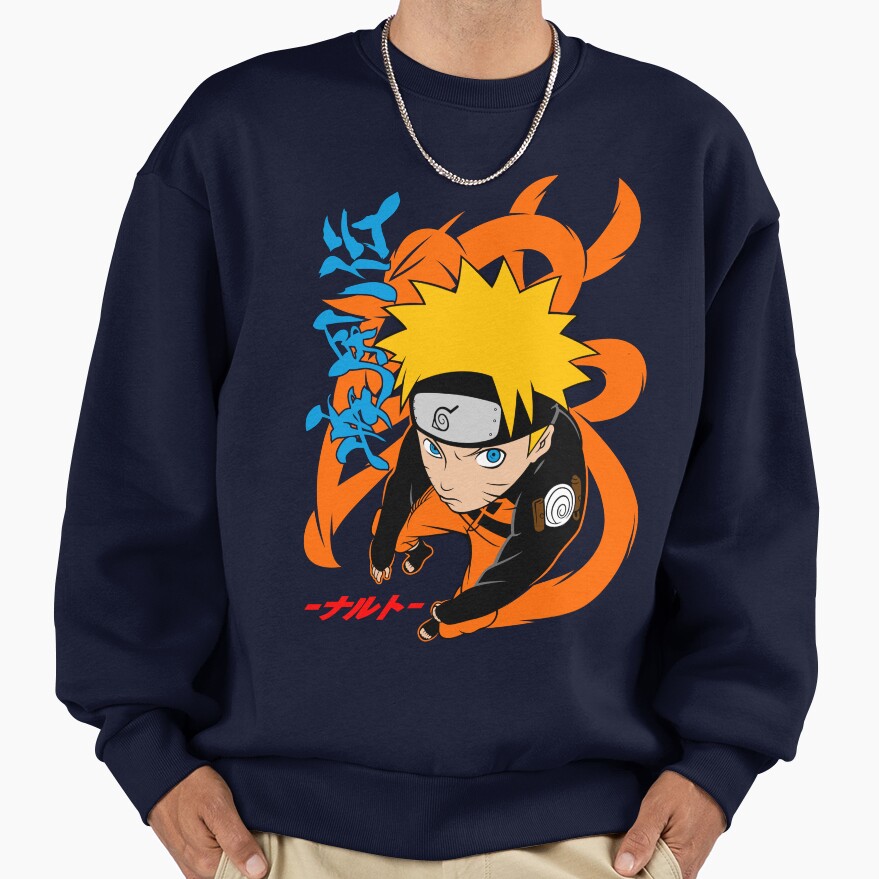 Orange Uzumaki Naruto Sweatshirt - Image 5