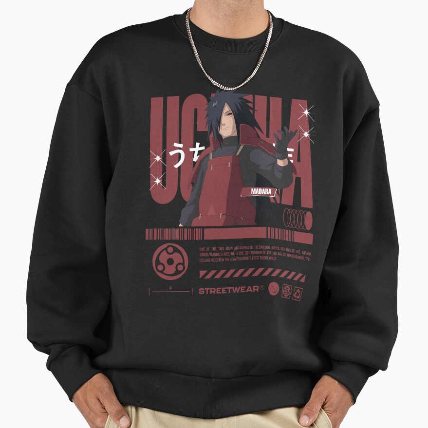 Madara Uchiha Streetwear Sweatshirt - Image 2