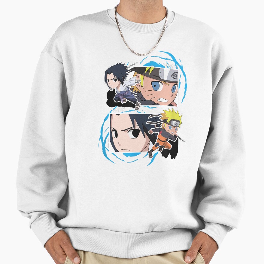 Special Eyes Ninjas Naruto And Sasuke Sweatshirt - Image 2