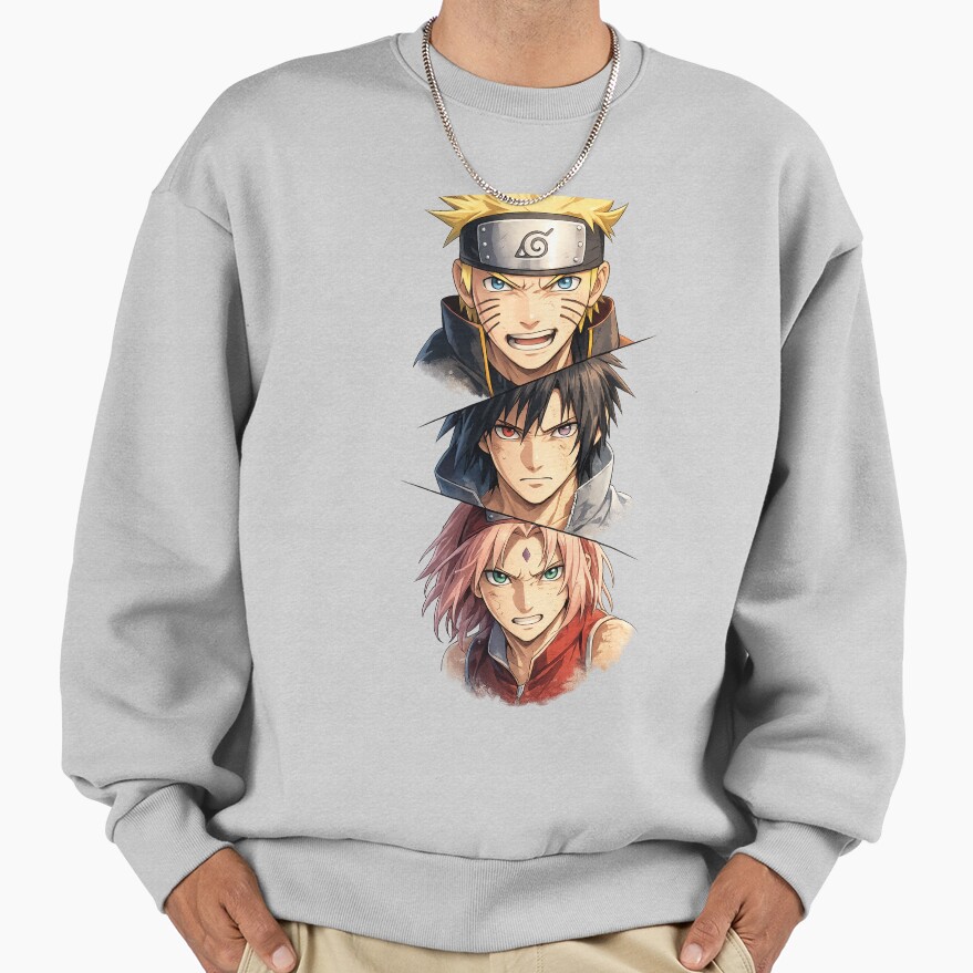 Team 7 Ninja Trio Naruto Sasuke Sakura Sweatshirt - Image 4