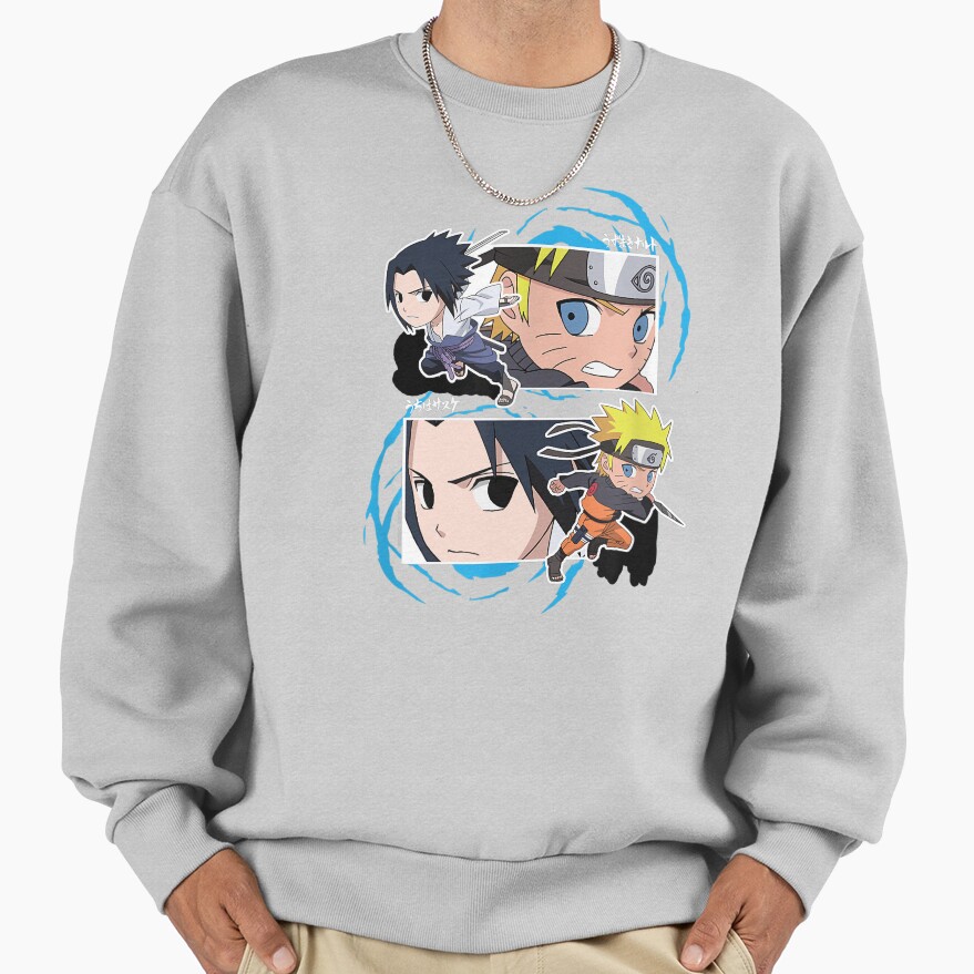 Special Eyes Ninjas Naruto And Sasuke Sweatshirt - Image 4