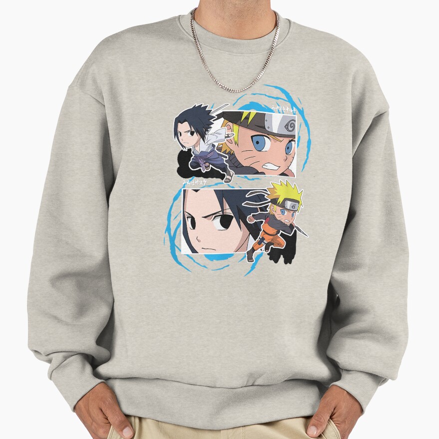 Special Eyes Ninjas Naruto And Sasuke Sweatshirt - Image 3
