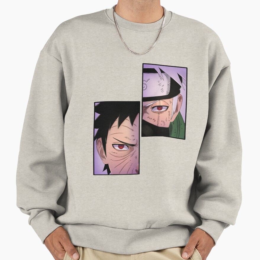 Doodle Duo Kakashi & Obito Sweatshirt - Image 3
