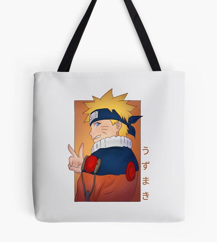 Scribble Miracle Boy Uzumaki Naruto Tote Bag