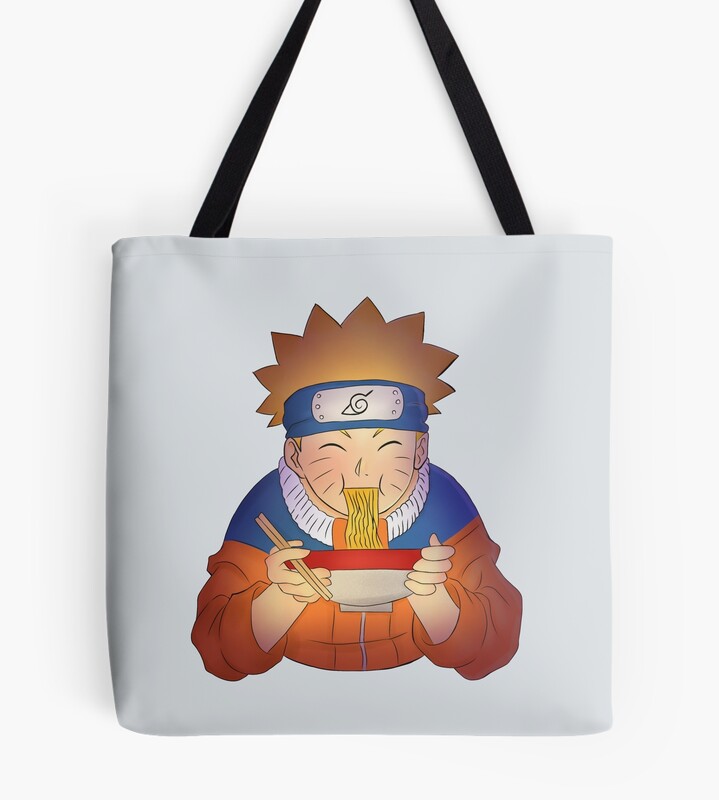 Doodle Ramem Boy Uzumaki Naruto Tote Bag