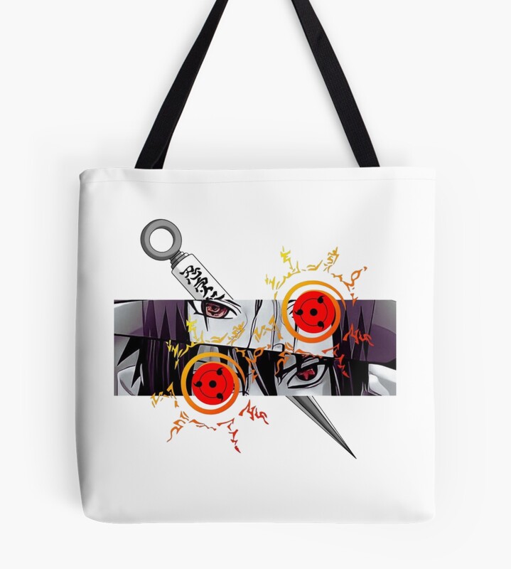 Naruto Sharingan And Kunai Symbol Tote Bag