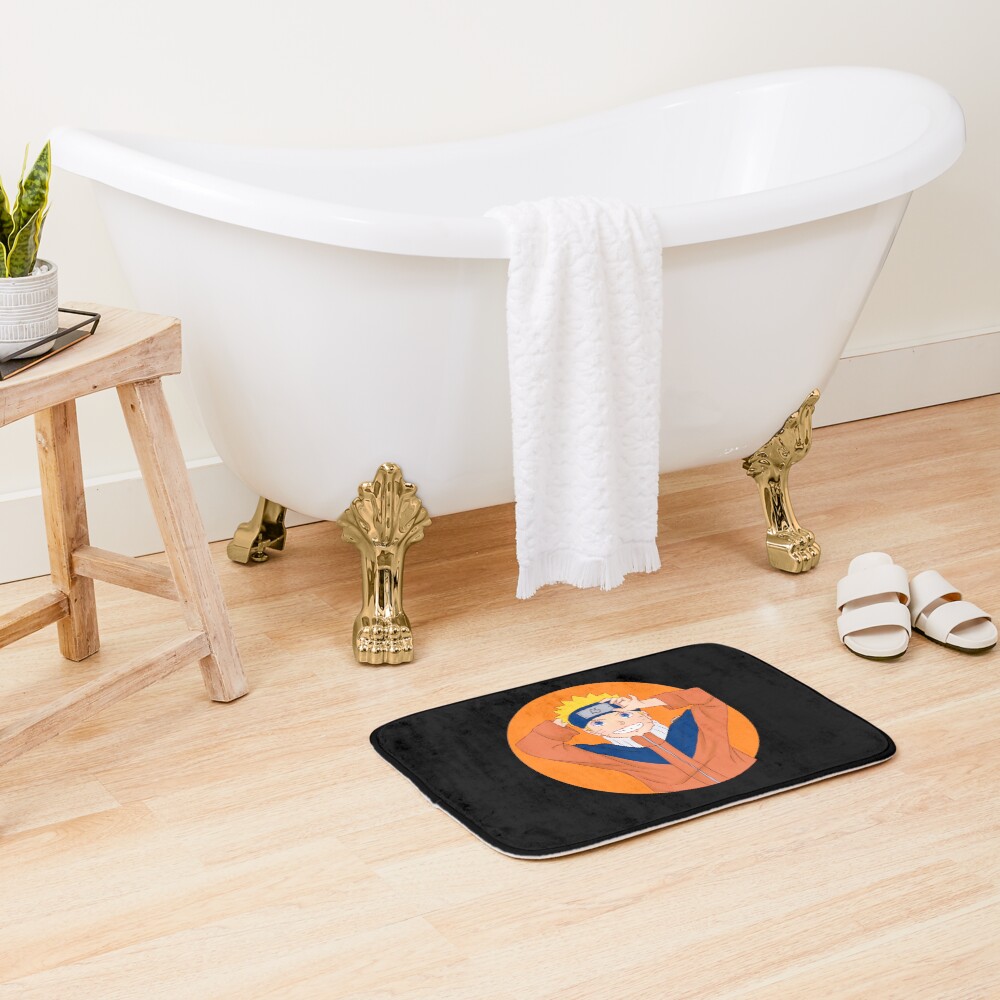 Scribble Problem Guy Uzumaki Naruto Bath Mat - Image 2