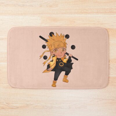 Scribble Orange Ninja Uzumaki Naruto Bath Mat