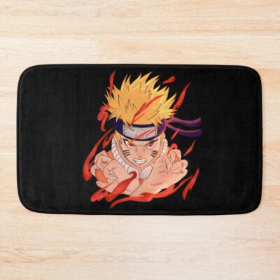 Scribble Kyuubi Cloak Naruto Uzumaki Bath Mat
