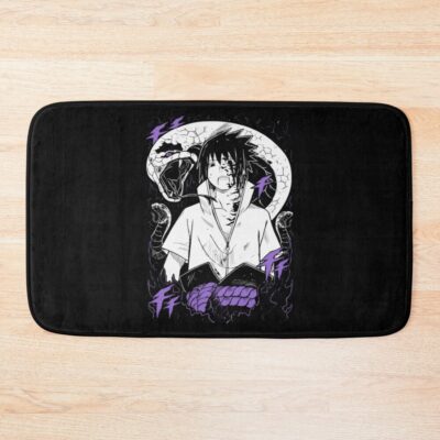 Sasuke With Snake Bath Mat