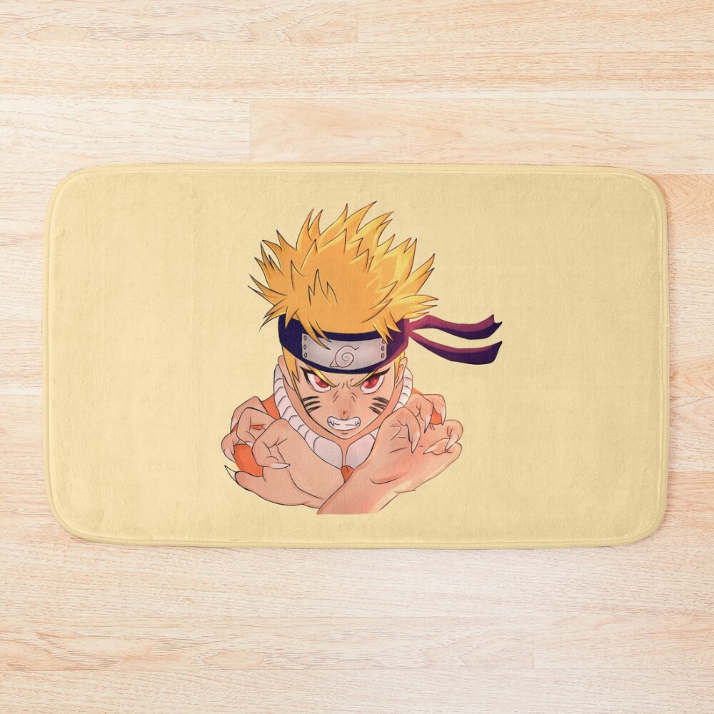 Classic Kyuubi Uzumaki Naruto Bath Mat