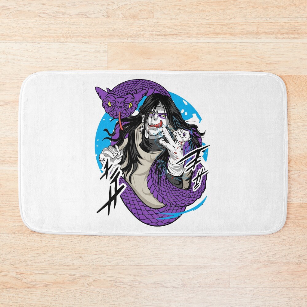 The Snake Villain Orochimaru Bath Mat