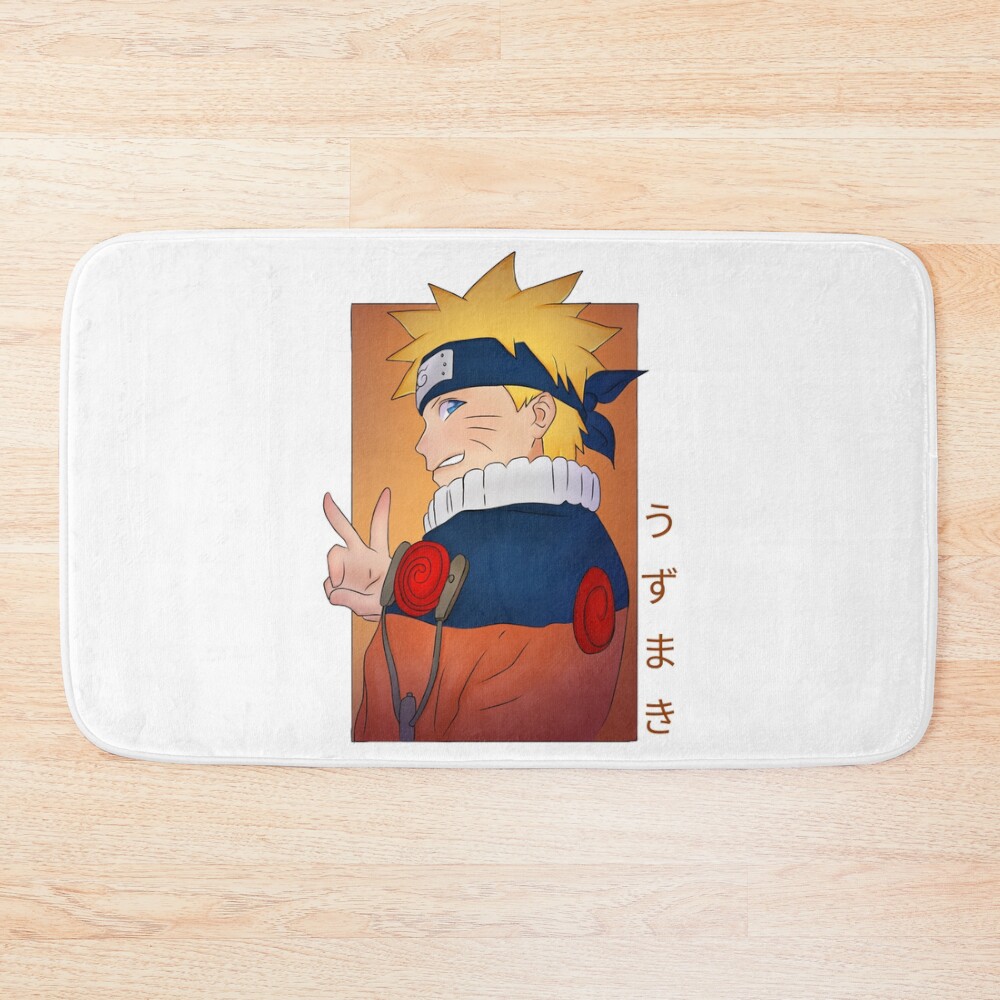 Doodle Kiddo Uzumaki Naruto Bath Mat