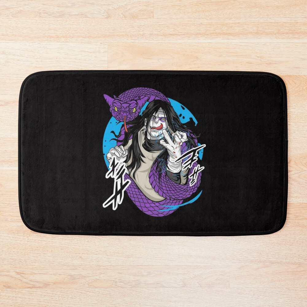 The Immortal Serpent Master Orochimaru Bath Mat