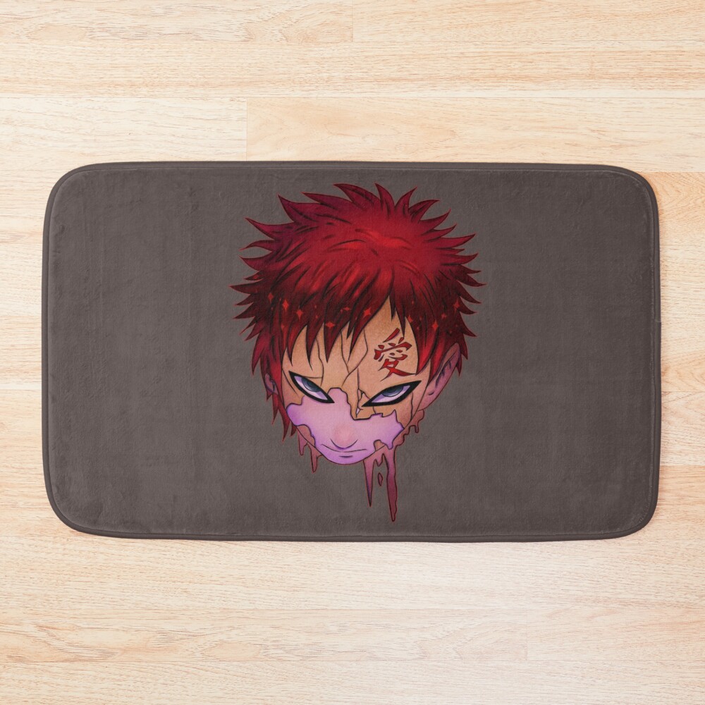 Doodle Demon Of The Sand Gaara Bath Mat