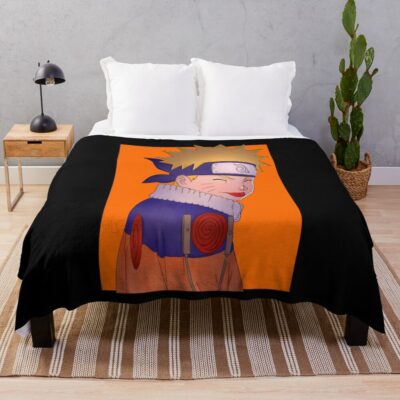 Boy Uzumaki Naruto Throw Blanket