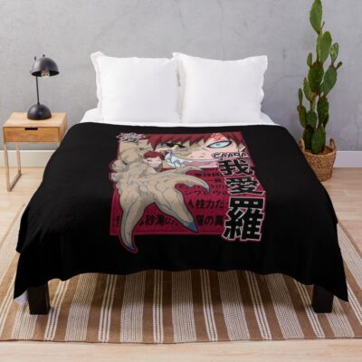 Gaara Red Design Throw Blanket