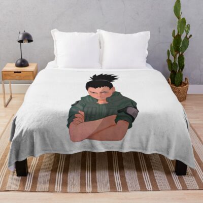 Doodle Shadow Ninja Throw Blanket