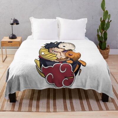 The Masked Devil Obito Throw Blanket