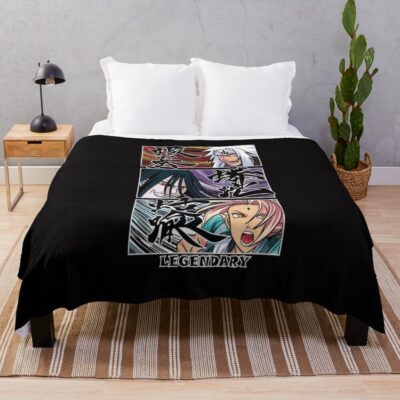 The Legendary Sannin Of Chaos And Power Throw Blanket