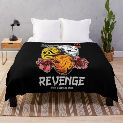 Vintage Masks Revenge Throw Blanket