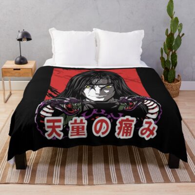 Orochimaru Angry Throw Blanket
