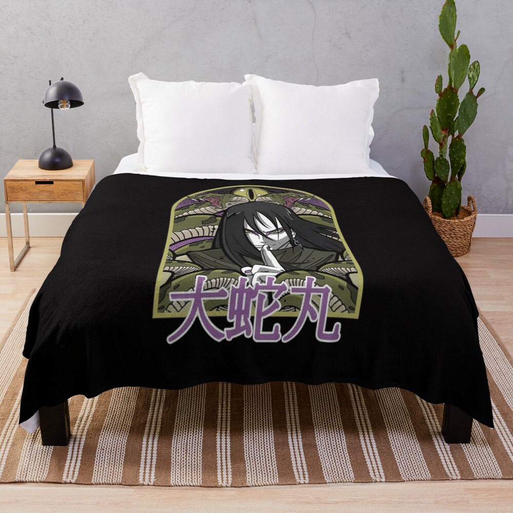 The Snake Sage Orochimaru Throw Blanket