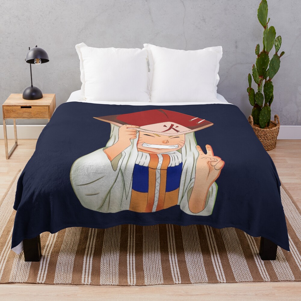 Doodle Dream Uzumaki Naruto Throw Blanket