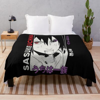 Sasuke Profile Throw Blanket