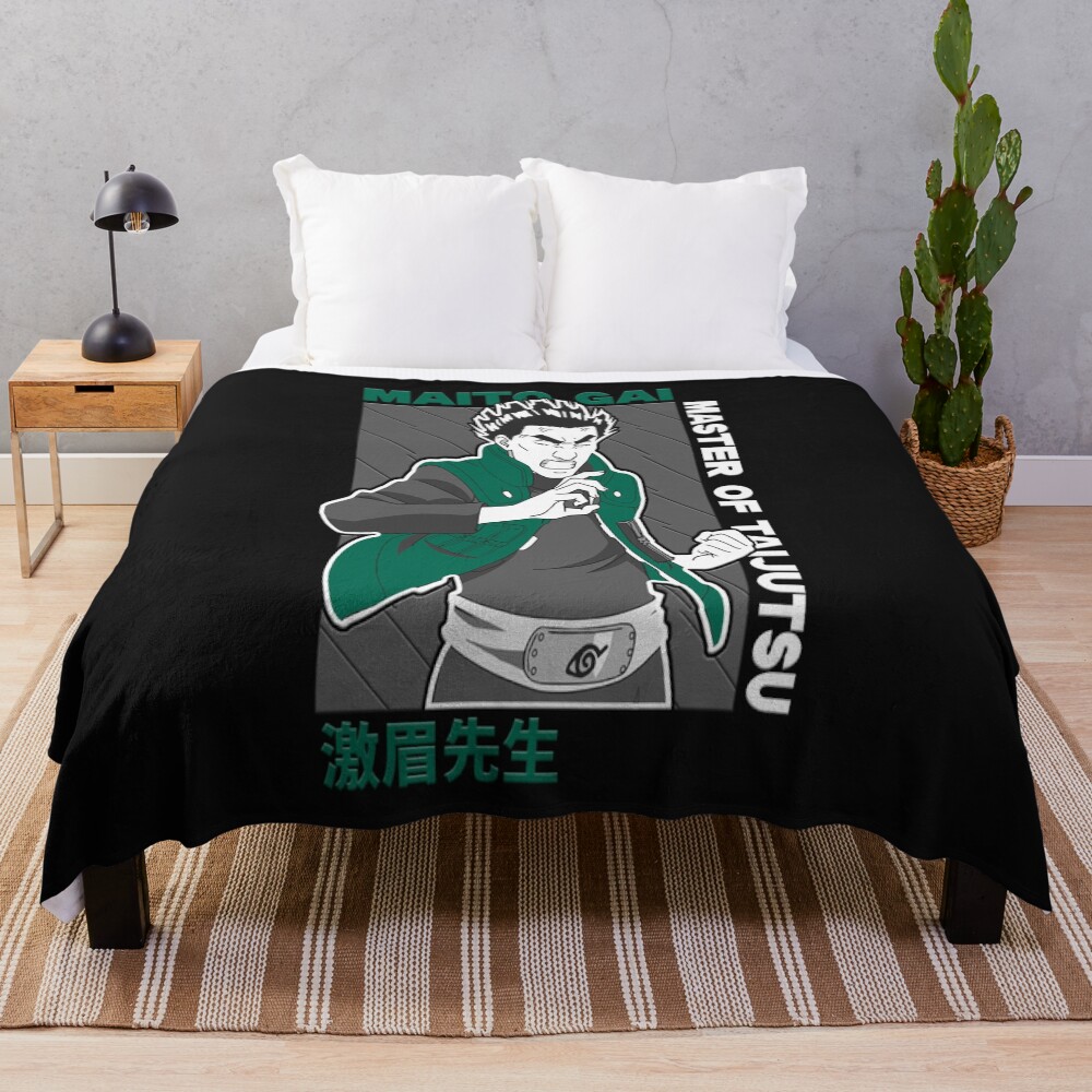 Maito Guy Rock Lee Throw Blanket