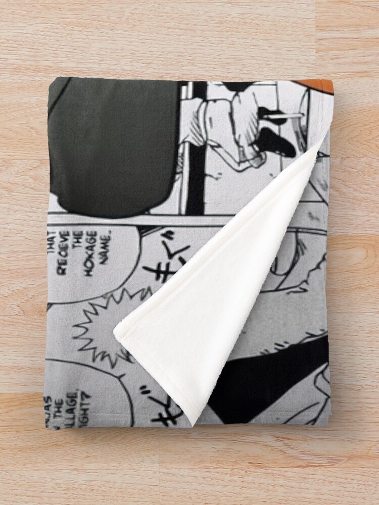 Determined Ninja Path Manga Style Naruto Uzumaki Throw Blanket - Image 2