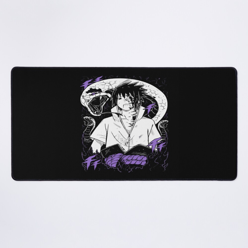 Sasuke With Snake Mouse Pad