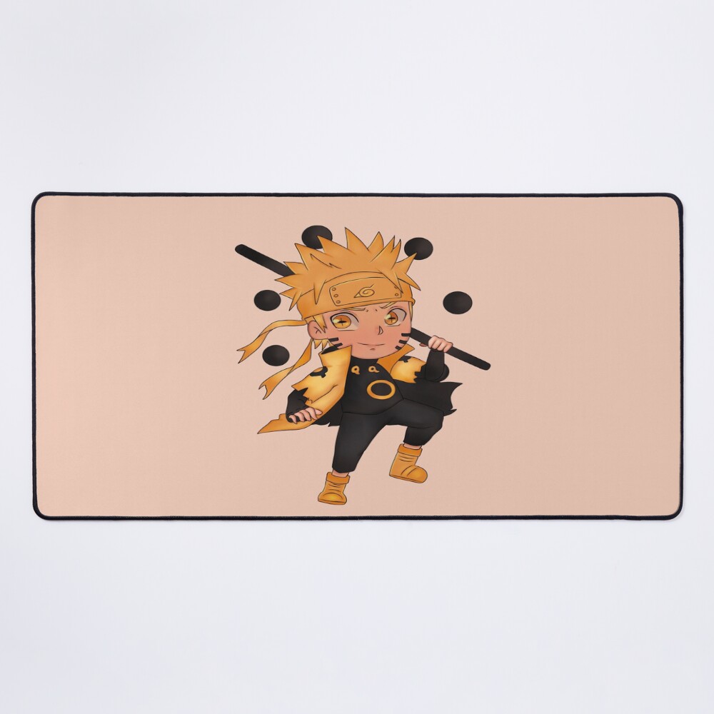 Scribble Orange Ninja Uzumaki Naruto Mouse Pad