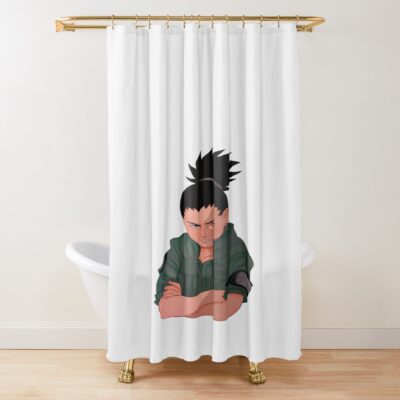Doodle Shadow Ninja Shower Curtain