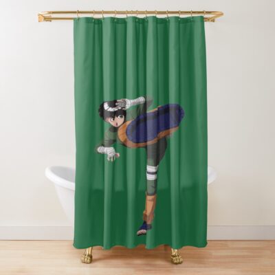 Strong Ninja Rock Lee Shower Curtain