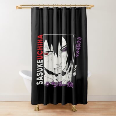Sasuke Uchiha Profile Shower Curtain