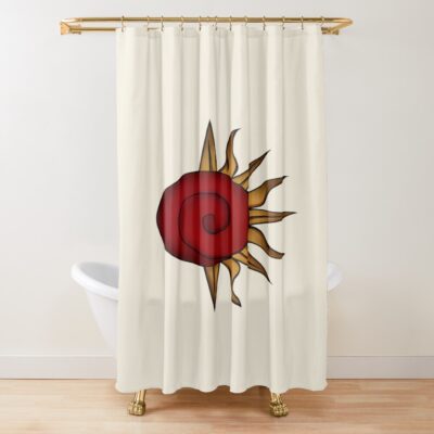 Doodle Sun Iconic Shower Curtain
