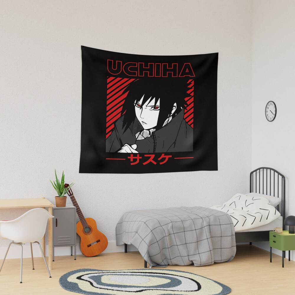 The Lone Rogue Avenger Uchiha Sasuke Tapestry