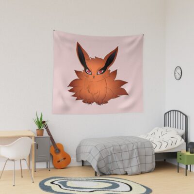 Doodle Cute Nine Tails Tapestry
