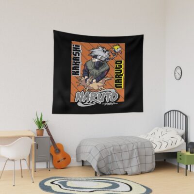 Student And Teacher Kakashi Tapestry