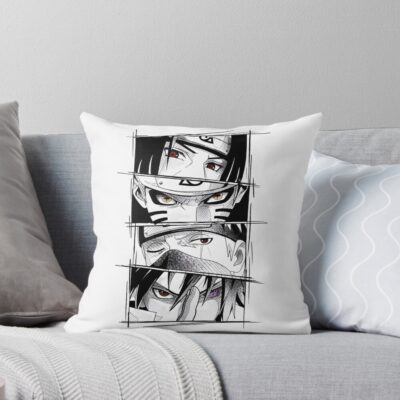 The Eyes That Shaped The Fate Of The Shinobi World Throw Pillow