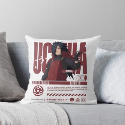 Madara Uchiha Streetwear Throw Pillow