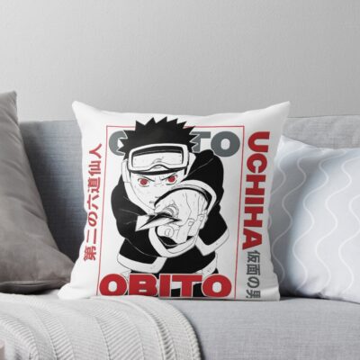 The Broken One Obito Throw Pillow
