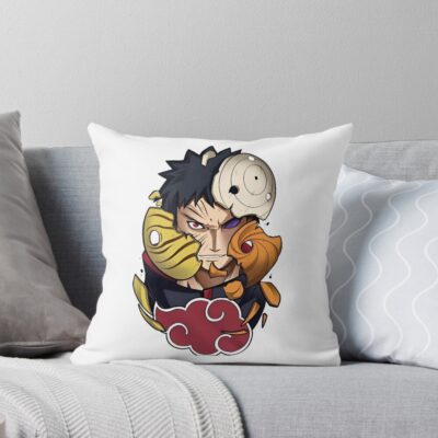 The Masked Devil Obito Throw Pillow